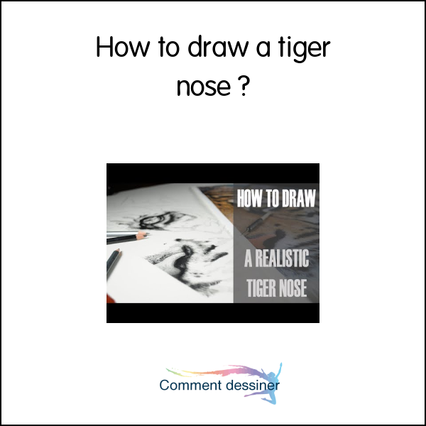 How to draw a tiger nose